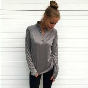 Grey Half Zip